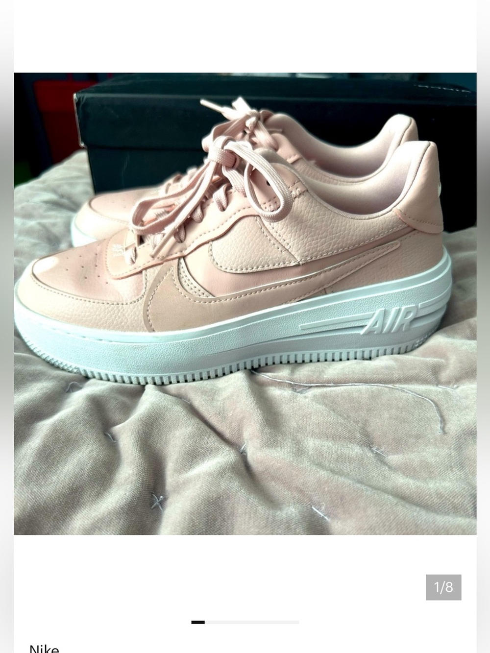 Nike Air Force 1 AF1 sage low particle beige pink Women's Pink Sneakers